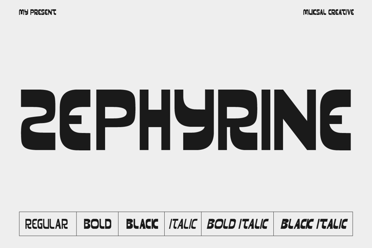 Zephyrine Black Font