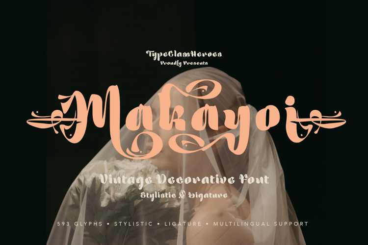 Preview of Makayoi - Vintage Font