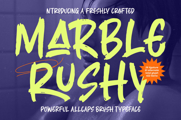 Preview of Marble Rushy Font