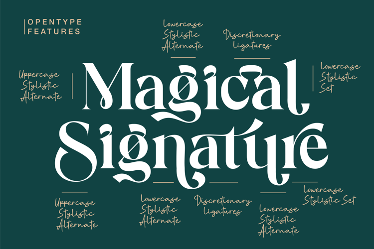 Magical Signature Font