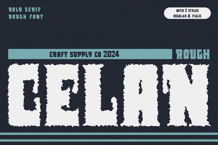 Preview of Celan Rough Font