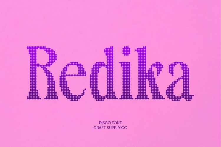 Preview of Redika Disco Font