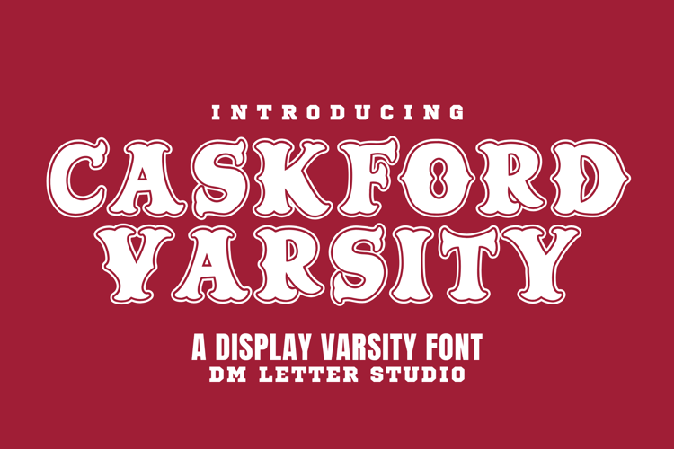 Preview of Caskford Varsity Font