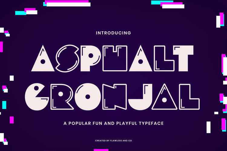 ASPHALT GRONJAL Font