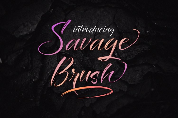 Savage Brush Font