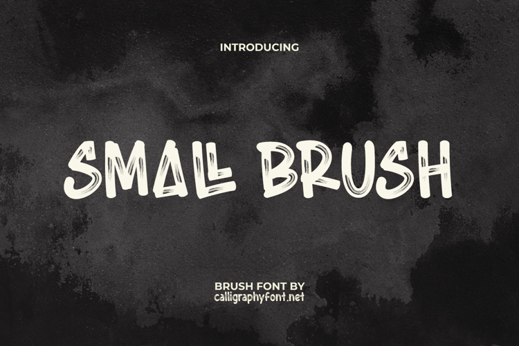 Small Brush Font