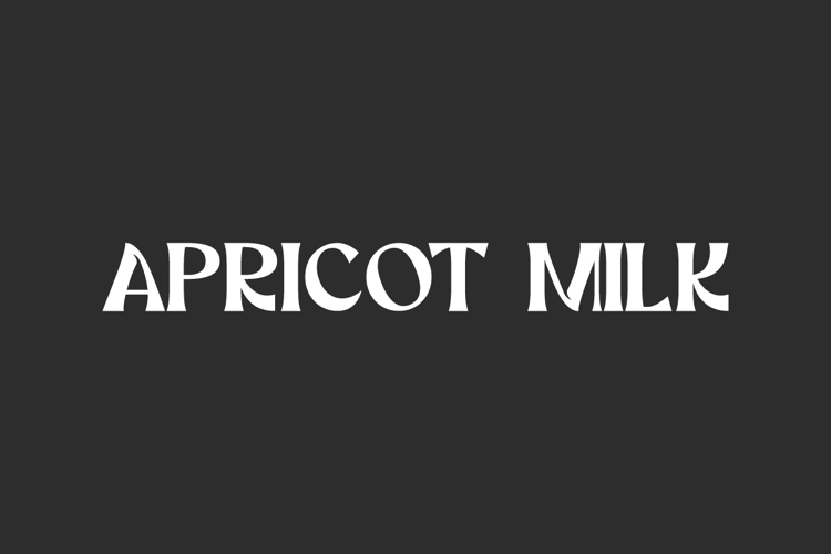 Preview of Apricot Milk Font