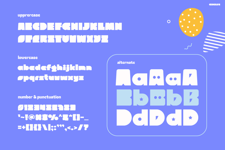 Preview of GEGAJA Font