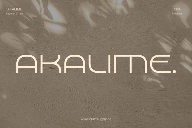 Akalime Font