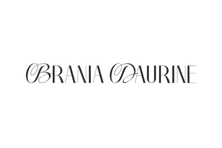 Preview of Brania Daurine Font