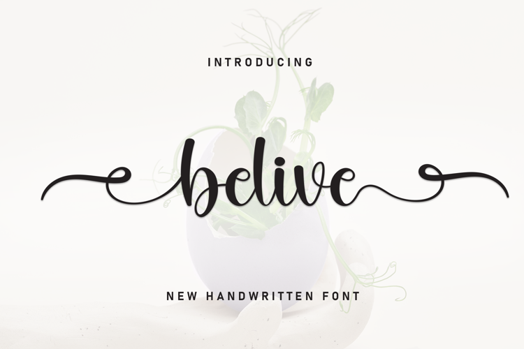 Preview of Belive Font