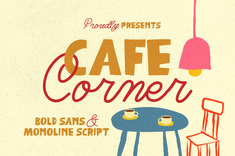 Preview of Cafe Corner Font