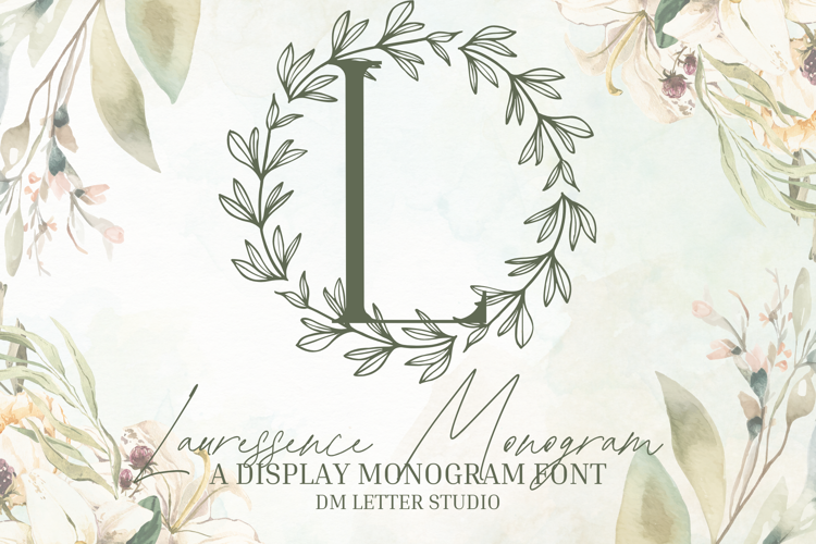 Preview of Lauressence Monogram Font