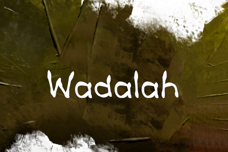 Preview of w Wadalah Font