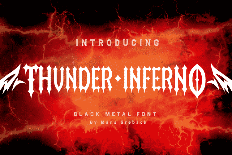 Thunder Inferno Font