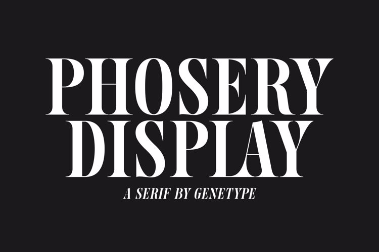 Phosery Font