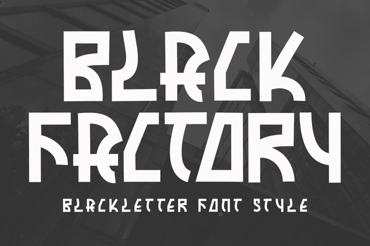 Preview of Black Factory Font