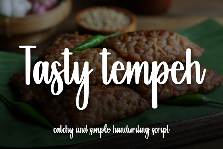 Preview of Tasty Tempeh Font