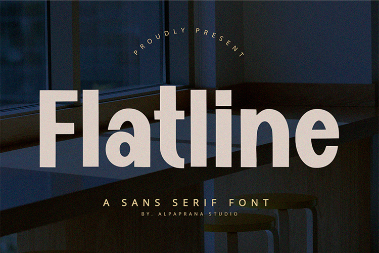 Preview of Flatline Font