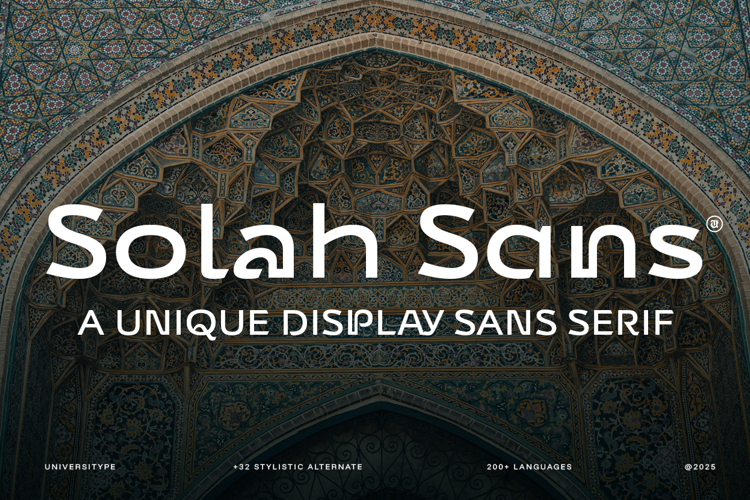 Preview of UT Solah Sans Font