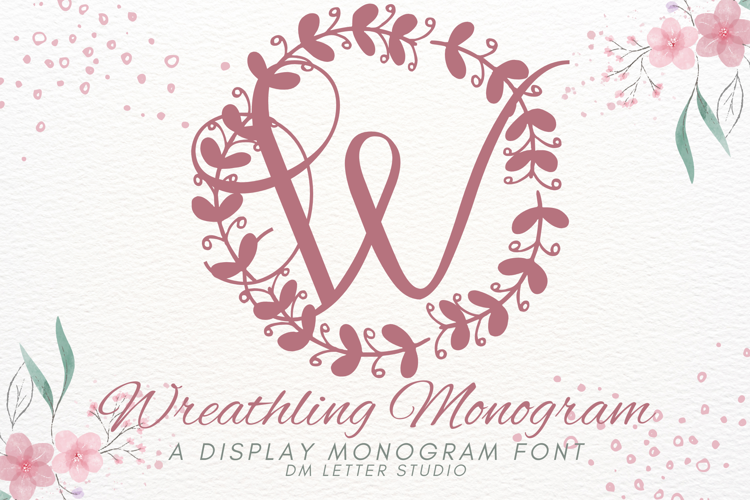 Preview of Wreathling Monogram Font