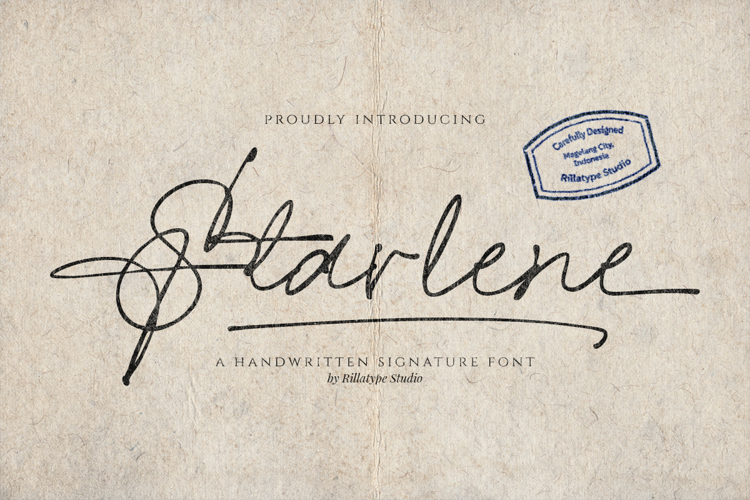 Starlene Signature Font