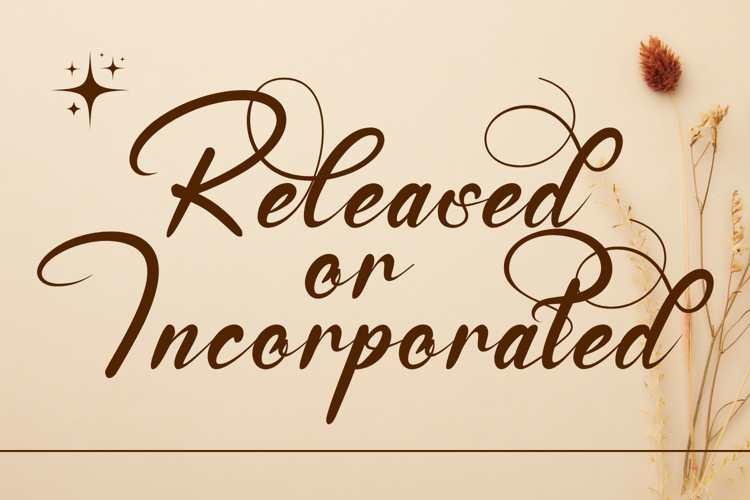 Preview of Emotionally Calligraphy Font