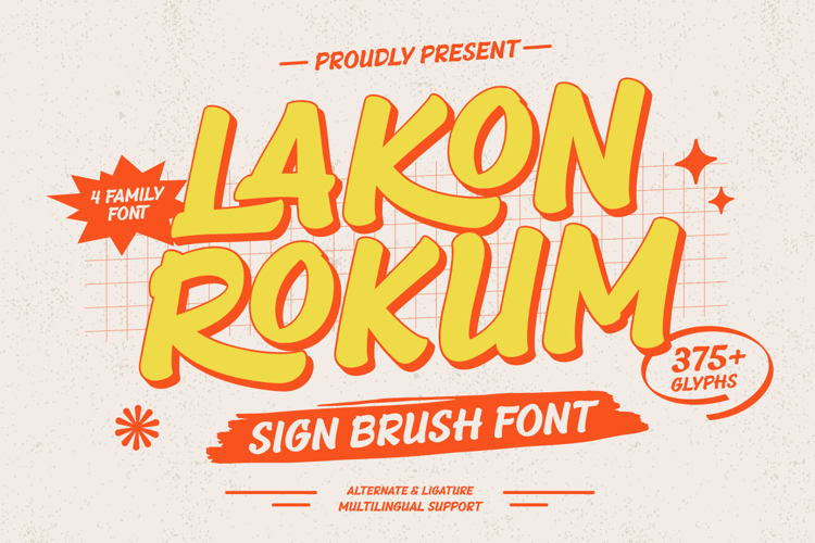 Preview of Lakon Rokum Font