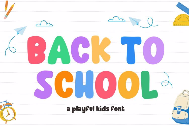Preview of BACK TO SCHOOL Font