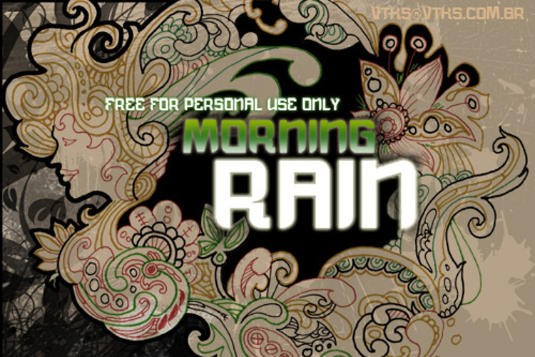 vtks morning rain Font