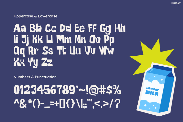 Preview of PRAPEKAT Font