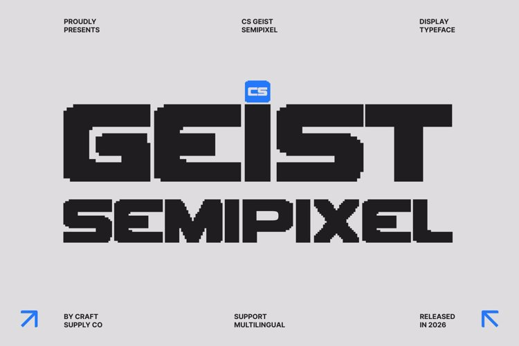 Preview of CS Geist Semipixel Font