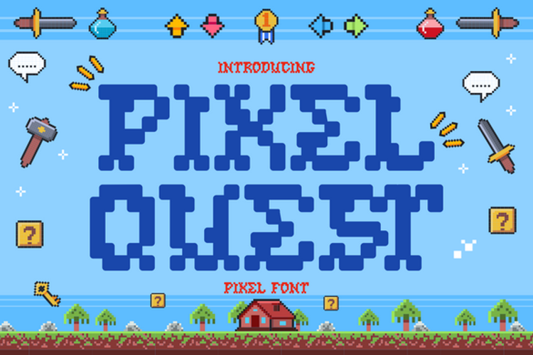 Preview of Pixel Quest Font