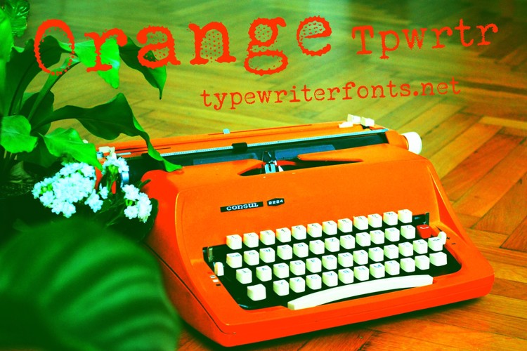 Orange Typewriter Font