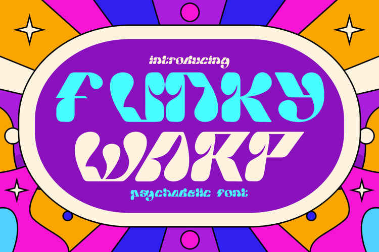 Preview of Funky Warp Font