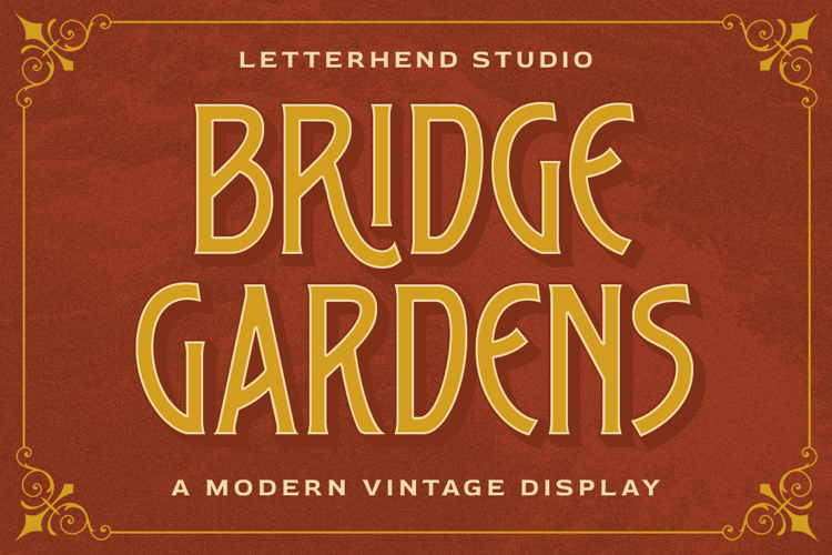 Preview of Bridge Gardens Font
