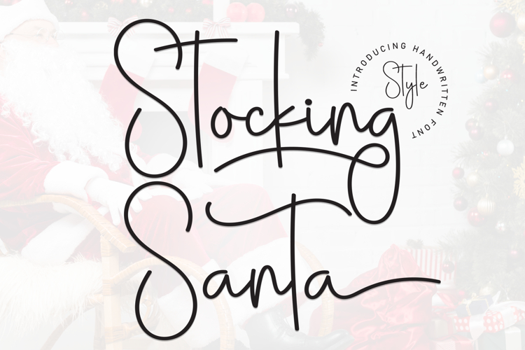 Preview of Stocking Santa Font