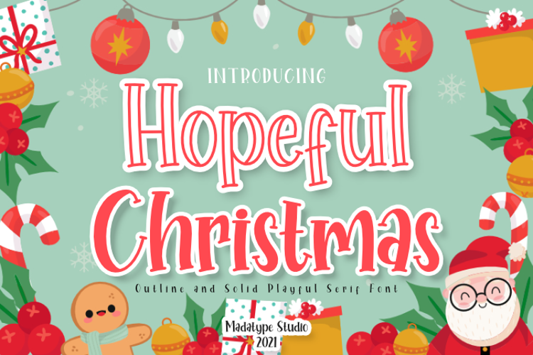 Hopeful Christmas Solid Font