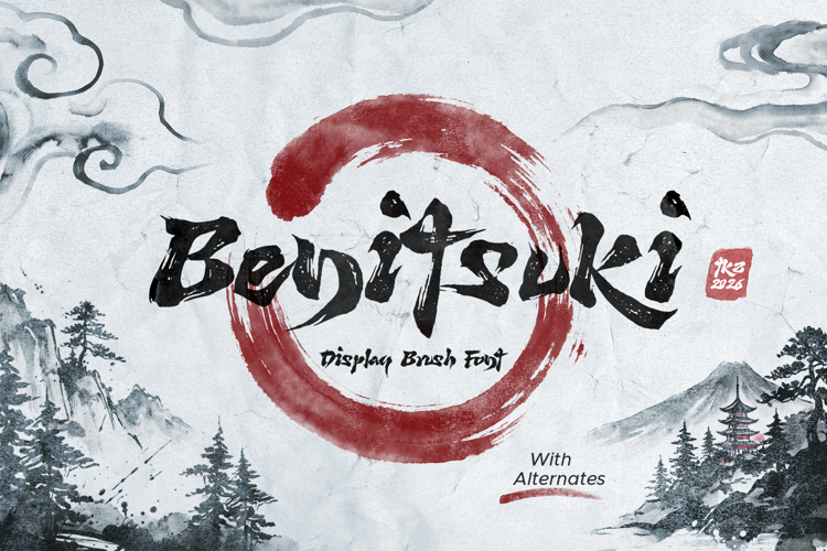 Preview of Benitsuki Font