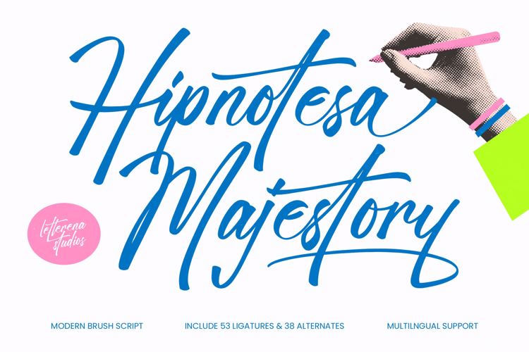 Preview of Hipnotesa Majestory Font