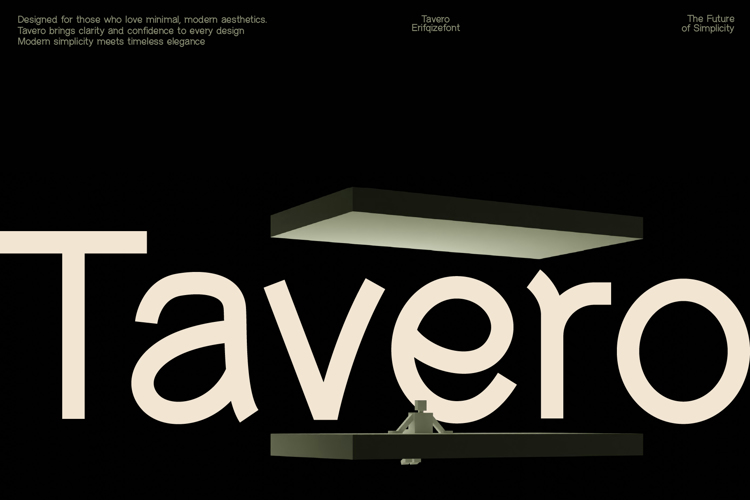 Preview of Tavero Font