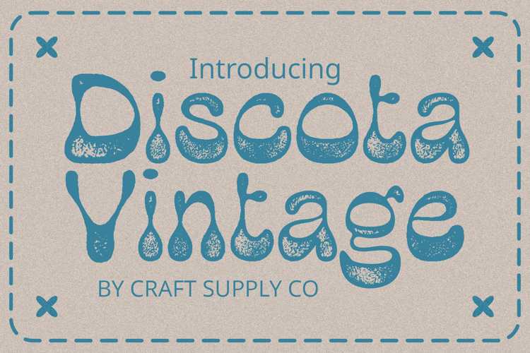 Discota Vintage Stamp Font