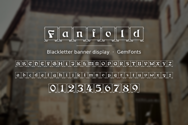 Preview of Fanfold Font