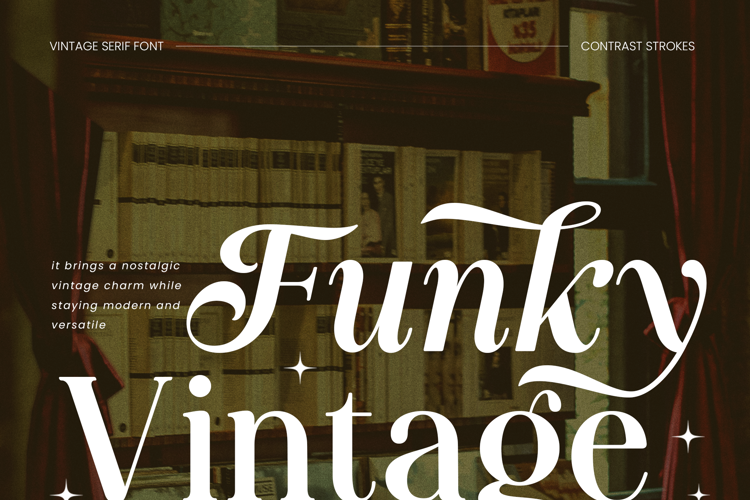 Preview of Funky Vintage Font