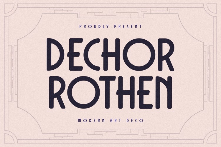 DECHOR ROTHEN Font
