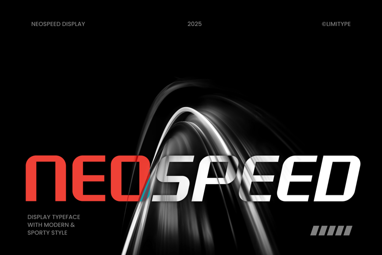 Preview of Neospeed Font