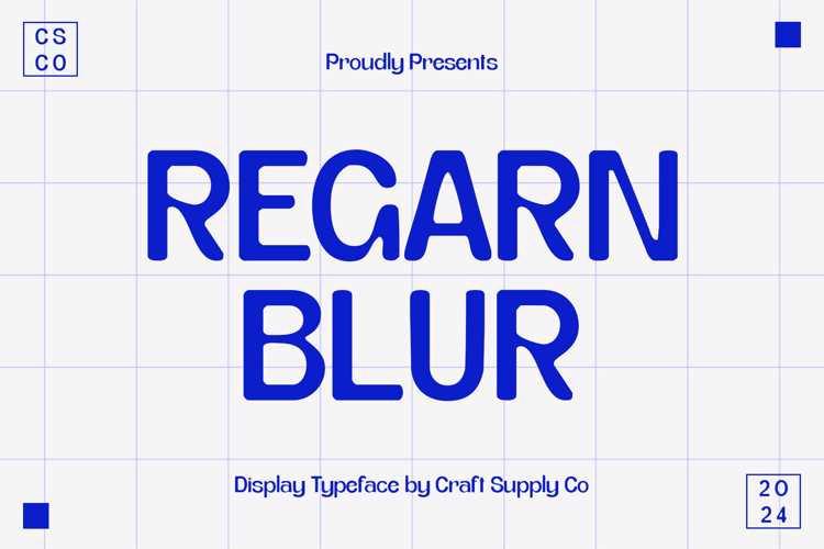 Regarn Blur Font