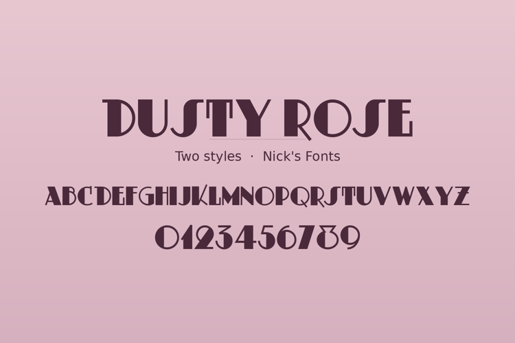Preview of Dusty Rose Font
