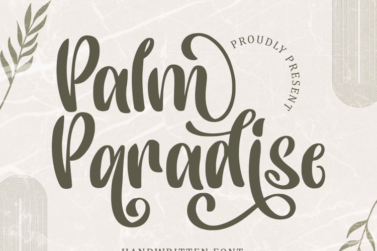 Palm Paradise Font