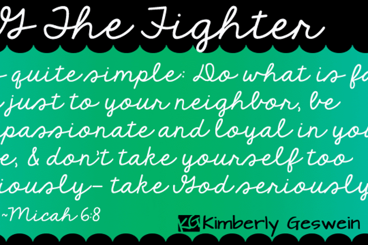 KG The Fighter Font